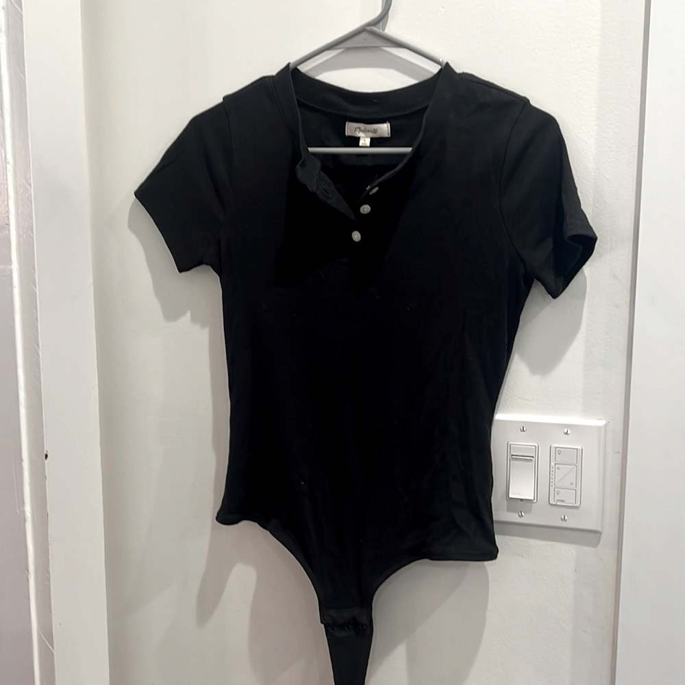 Ribbed cotton Madewell body suit